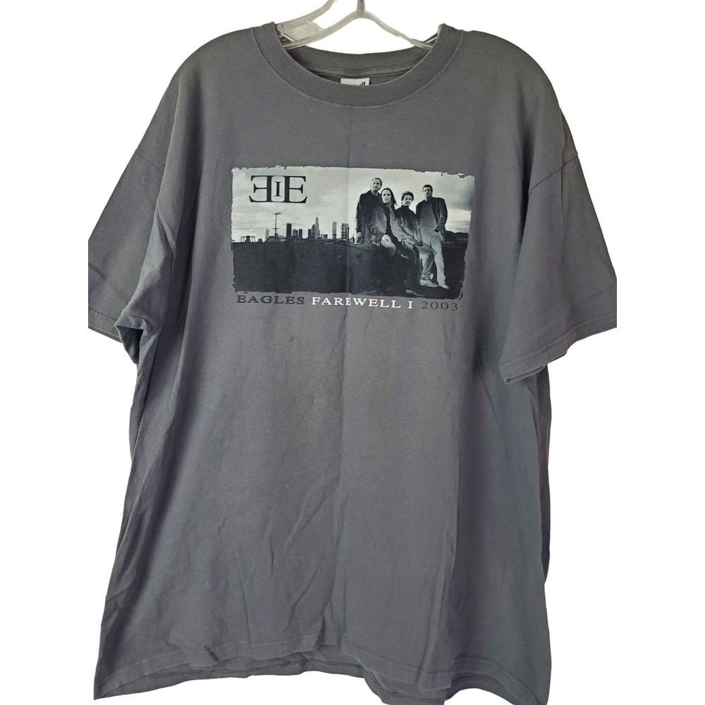 Vintage 2003 Eagles Farewell Concert T-Shirt Gray XL